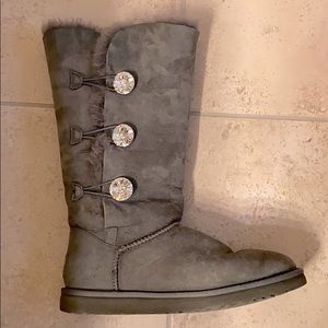 Bailey Button UGG Boots with Swarovski Crystals